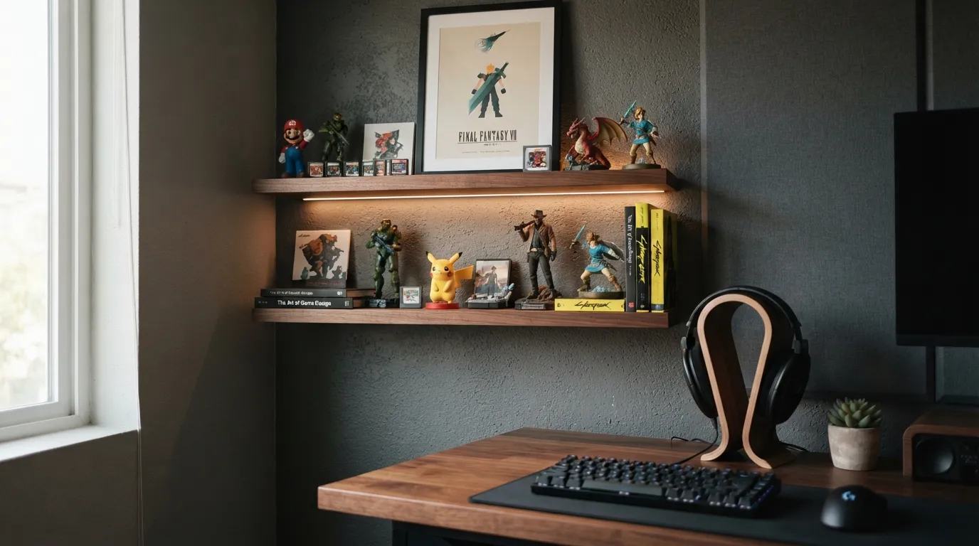 game room ideas Floating Shelf Gallery