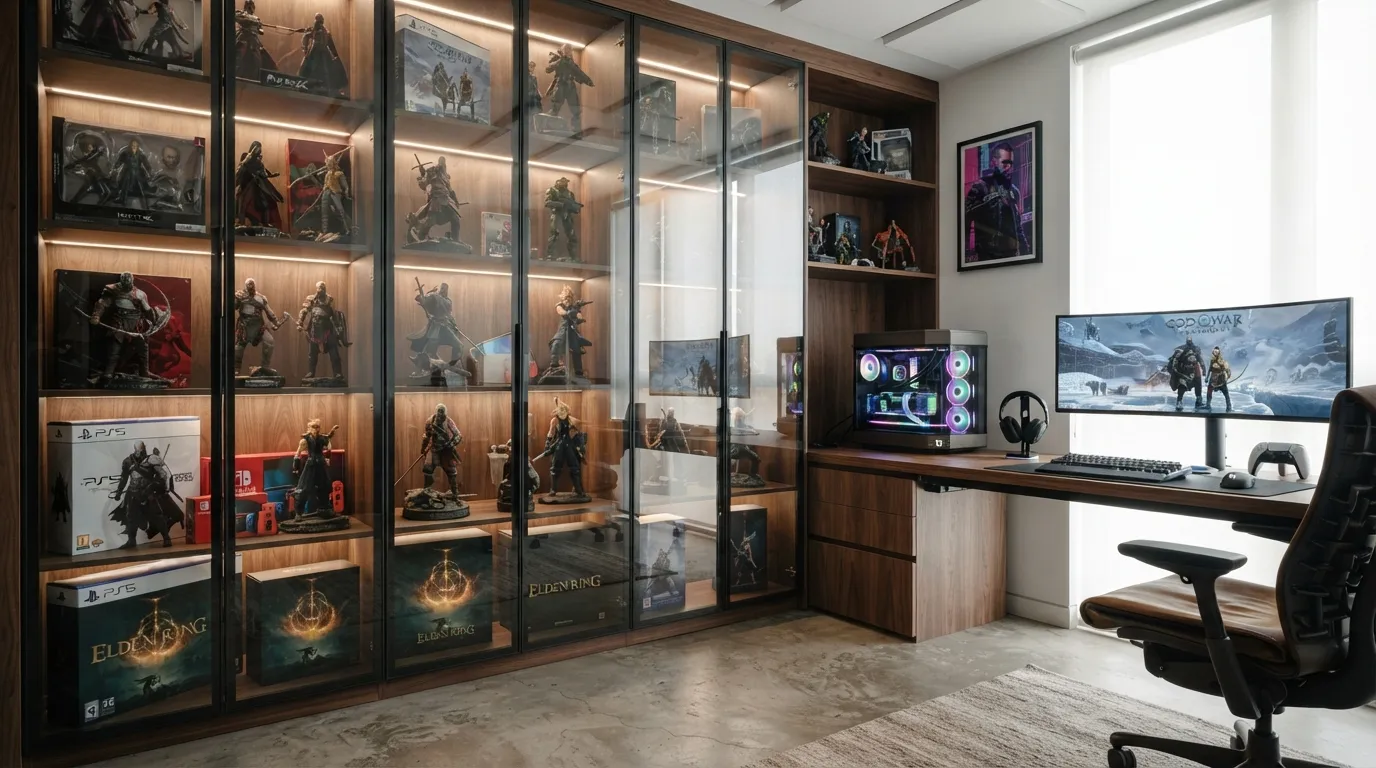 game room ideas Glass Display Showcase