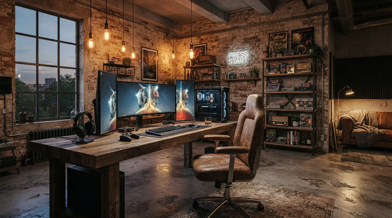 game room ideas Industrial Loft Style