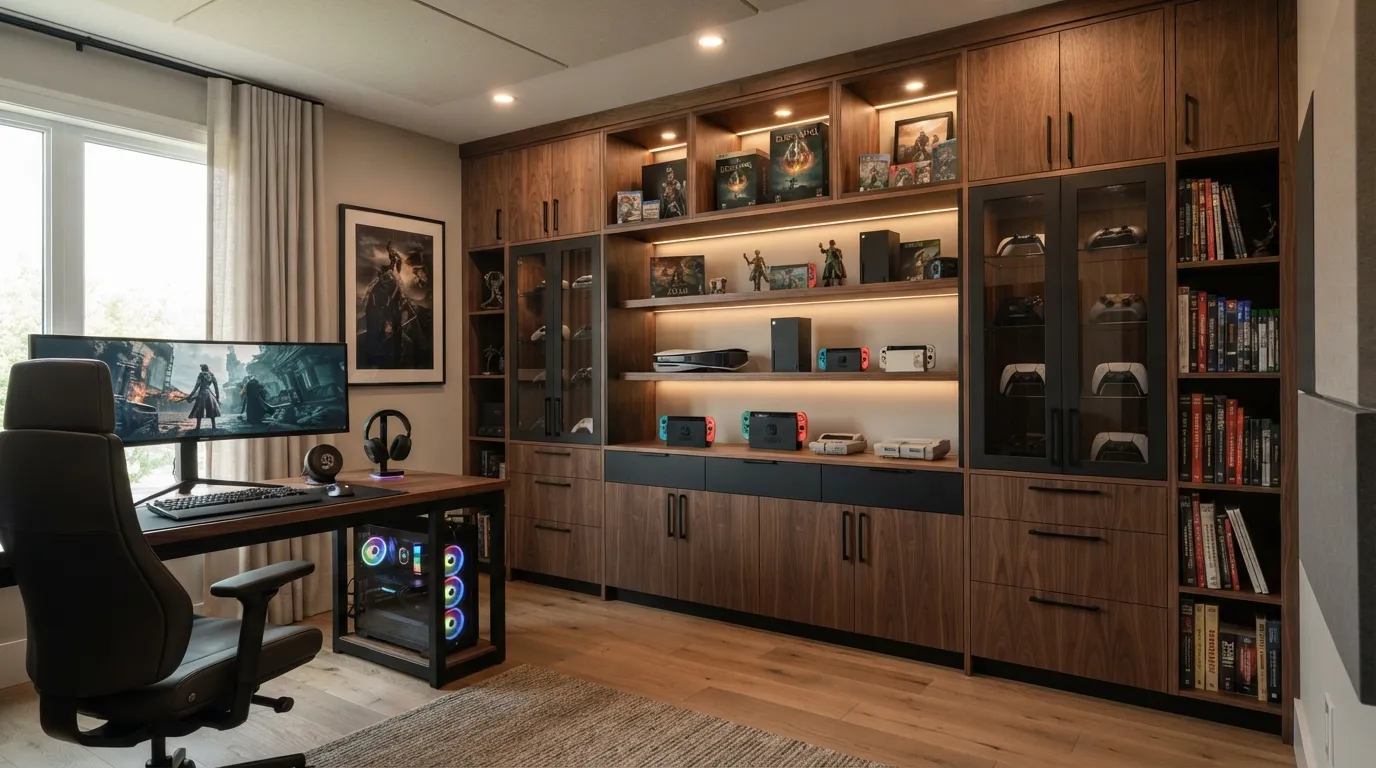 game room ideas Smart Storage Wall