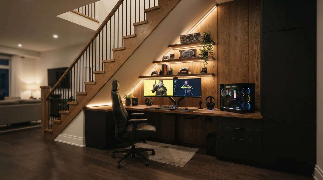 game room ideas Under-Stair Gaming Cave
