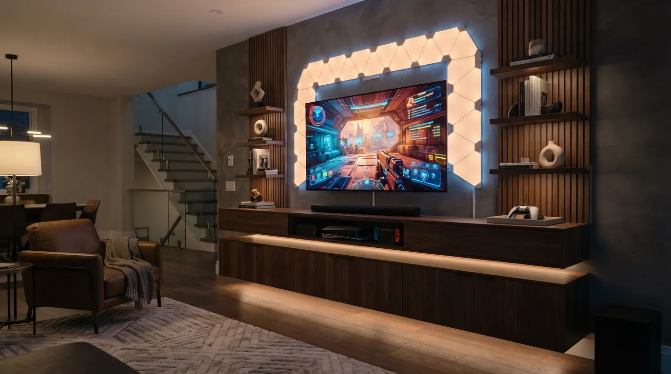game room ideas Wall-Mounted Display Zone