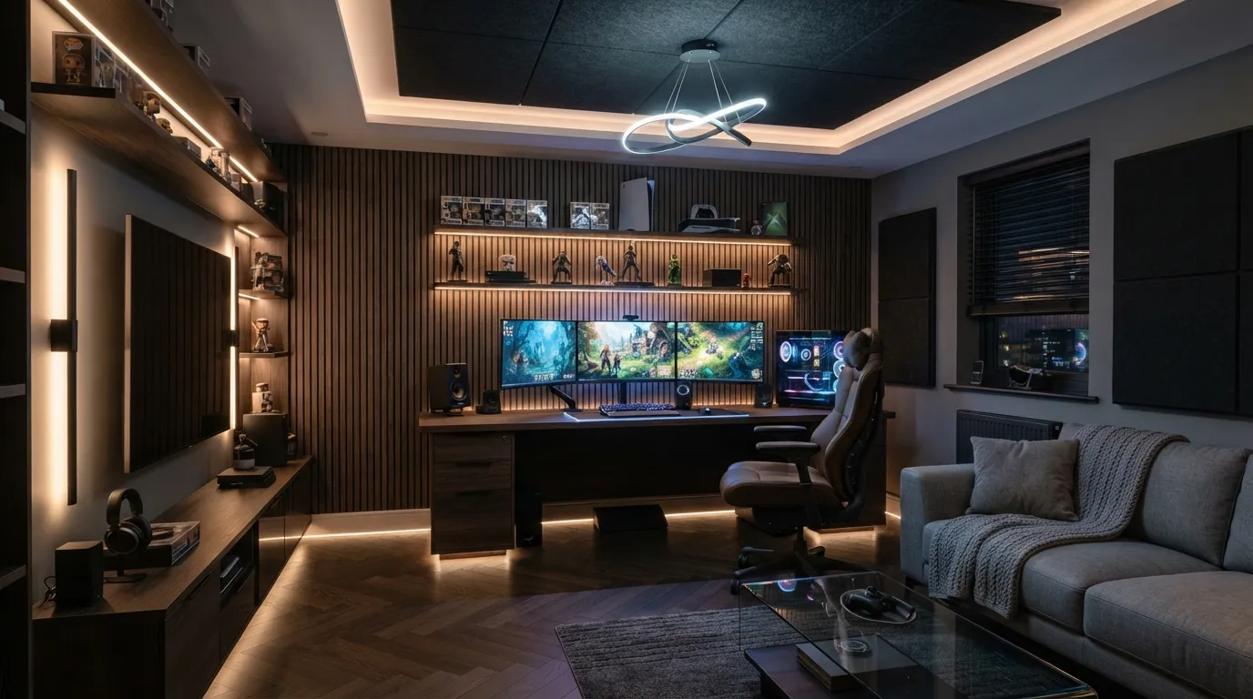 game room Multi-Level Lighting