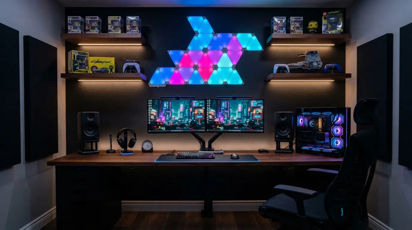 game room RGB Accent Wall