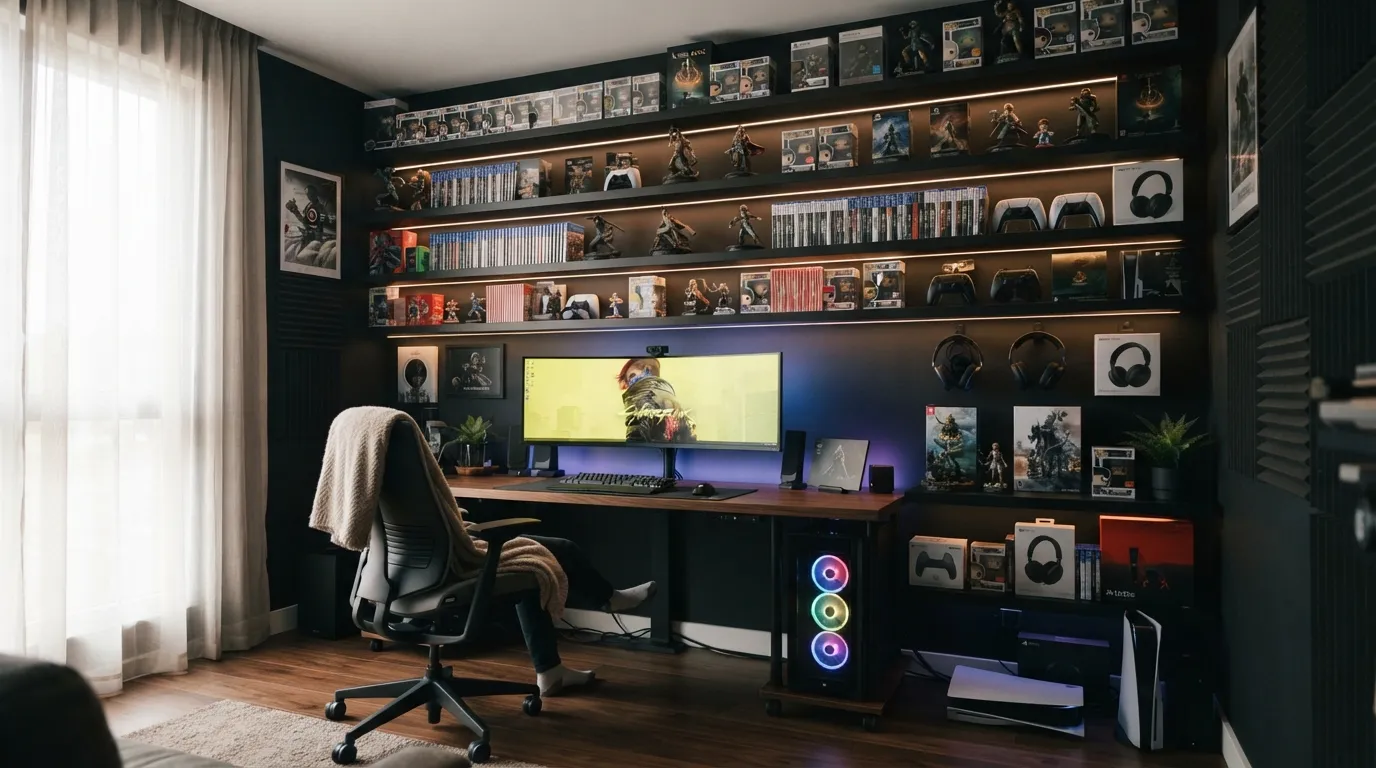 game room Vertical Storage Wall