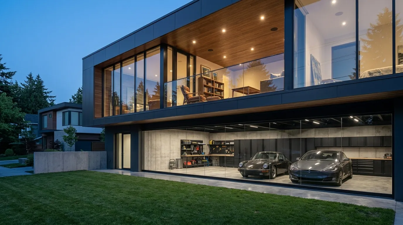 garage loft designs Cantilevered Loft