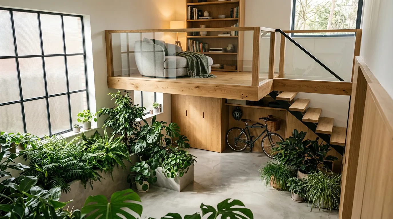 garage loft designs Indoor Garden Loft