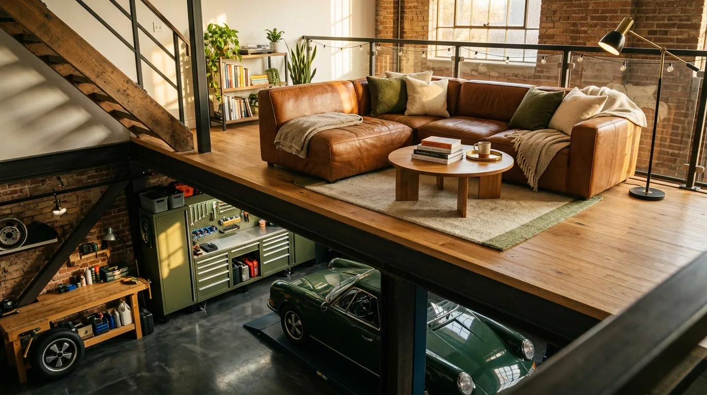 garage loft designs Loft Lounge Retreat
