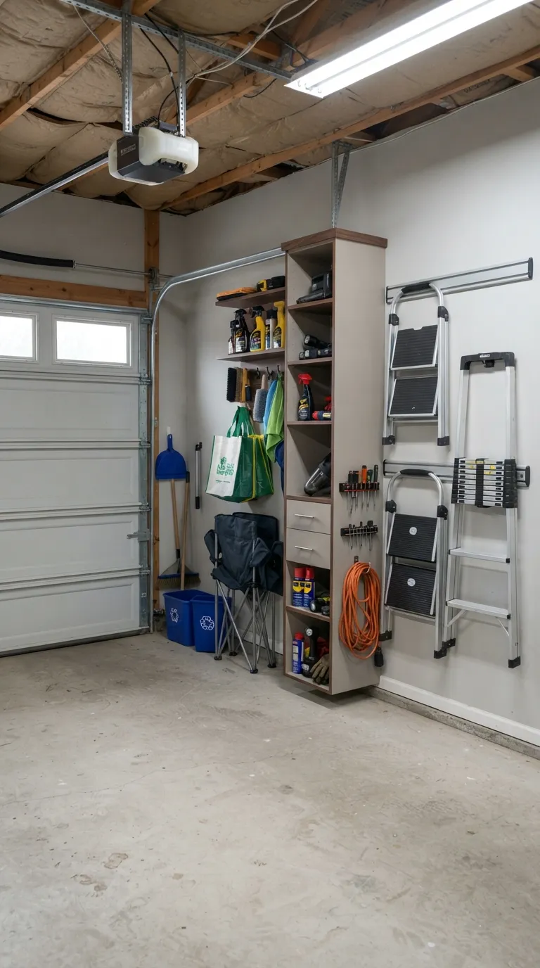 garage storage ideas Garage Door Storage