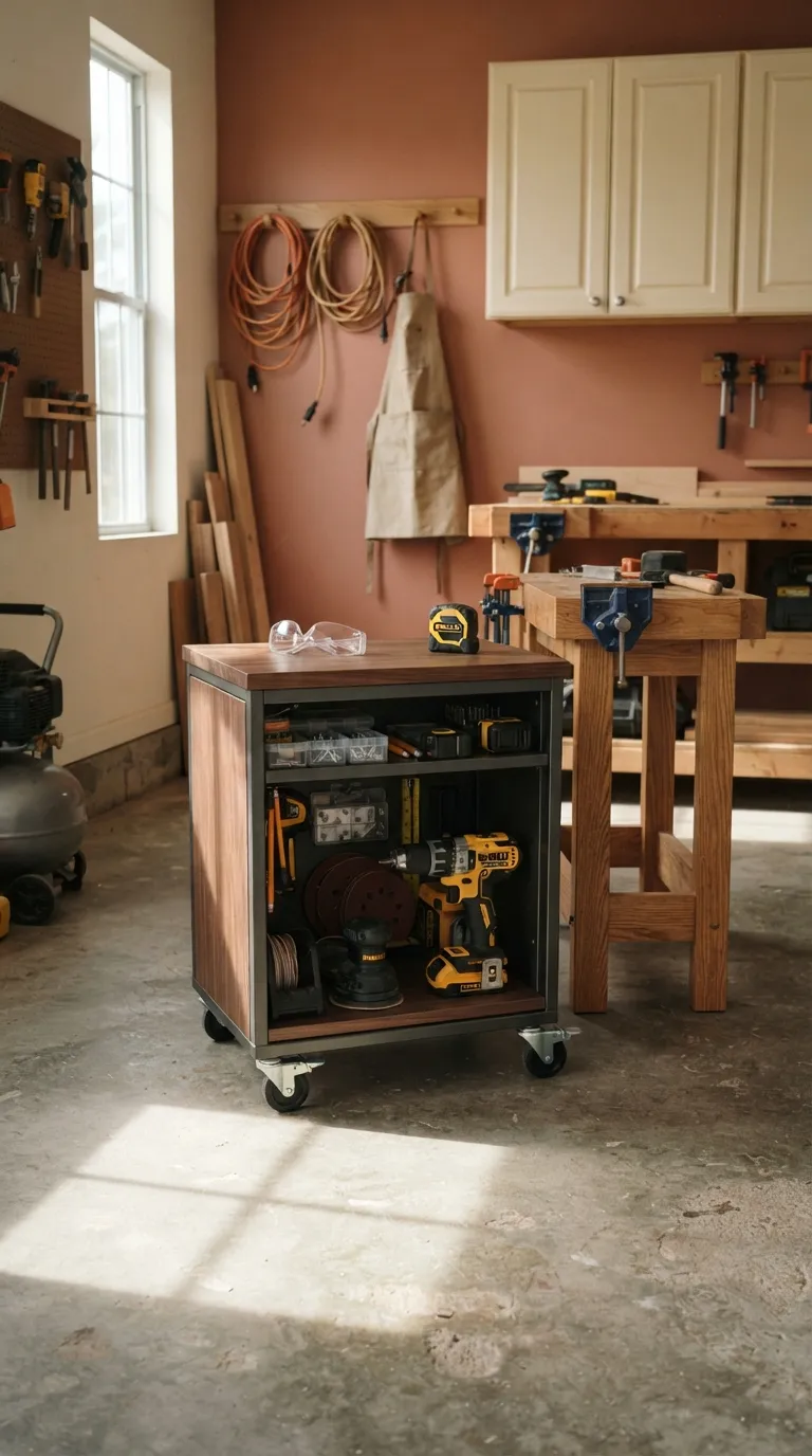 garage storage ideas Rolling Storage Cart