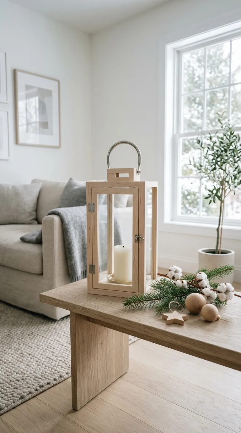 how to decorate a lantern for Christmas Try a Scandinavian-Inspired Lantern