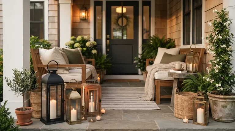 how to decorate a lantern with candles