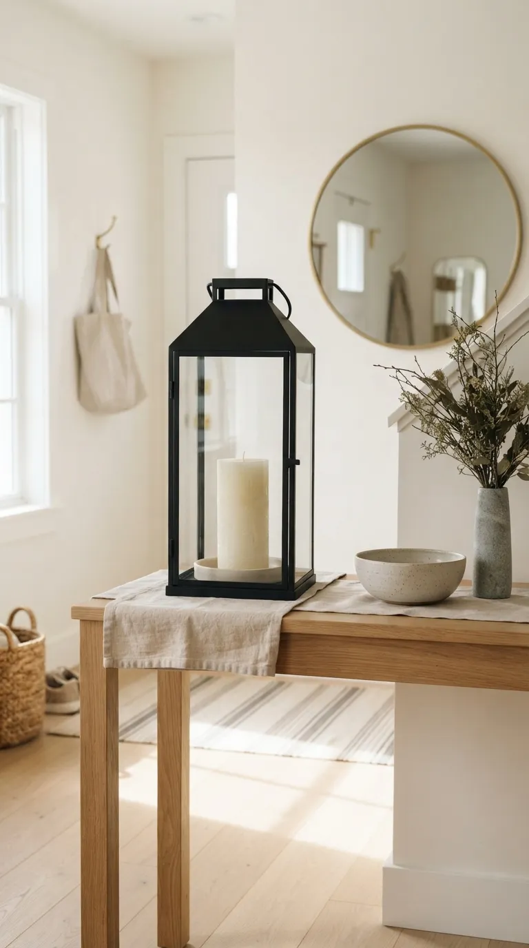 how to decorate a lantern with candles Classic Ivory Pillar Candle