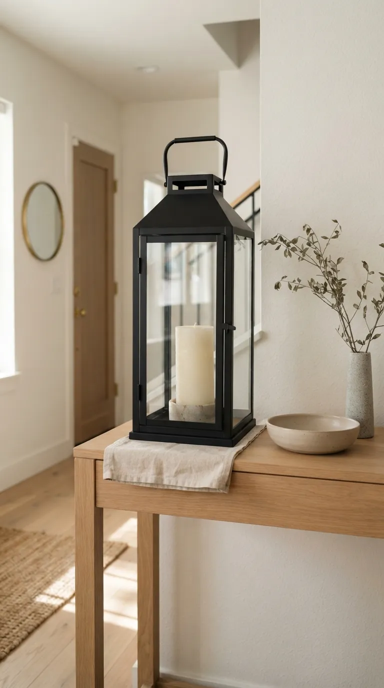 how to decorate a lantern with candles Classic Ivory Pillar Candle
