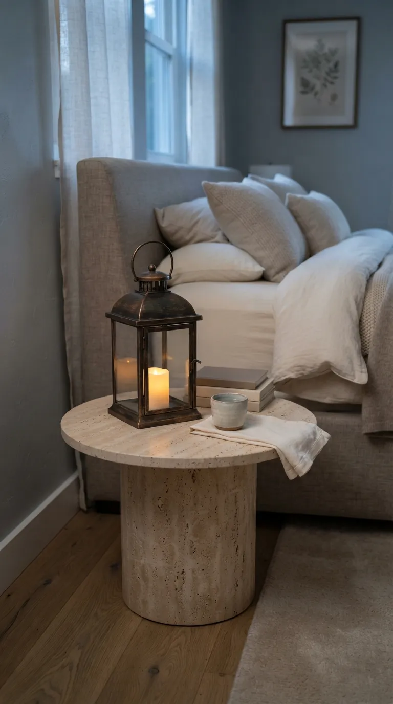 how to decorate a lantern with candles Create a Soft Bedroom Glow