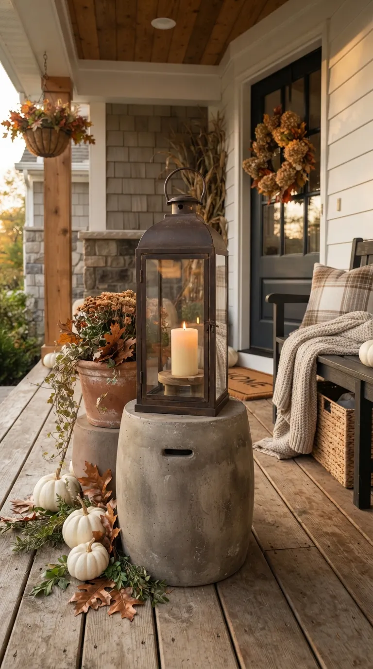 how to decorate a lantern with candles Decorate a Lantern for Fall
