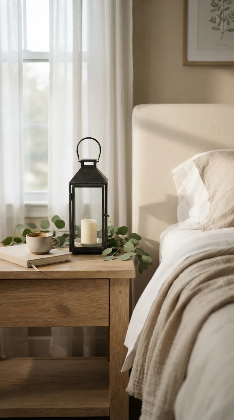 how to decorate a lantern with candles Pair a Lantern With Eucalyptus
