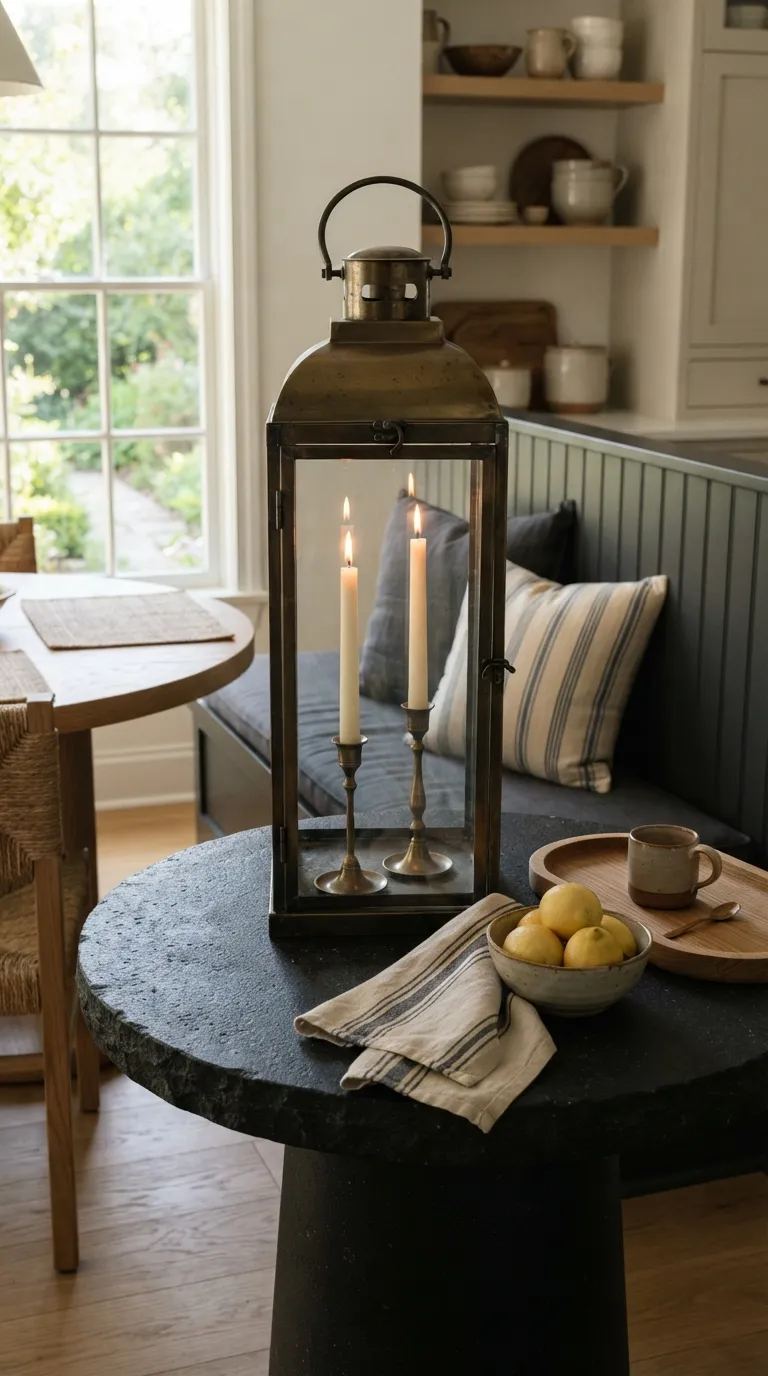 how to decorate a lantern with candles Use a Lantern With Candle Holders
