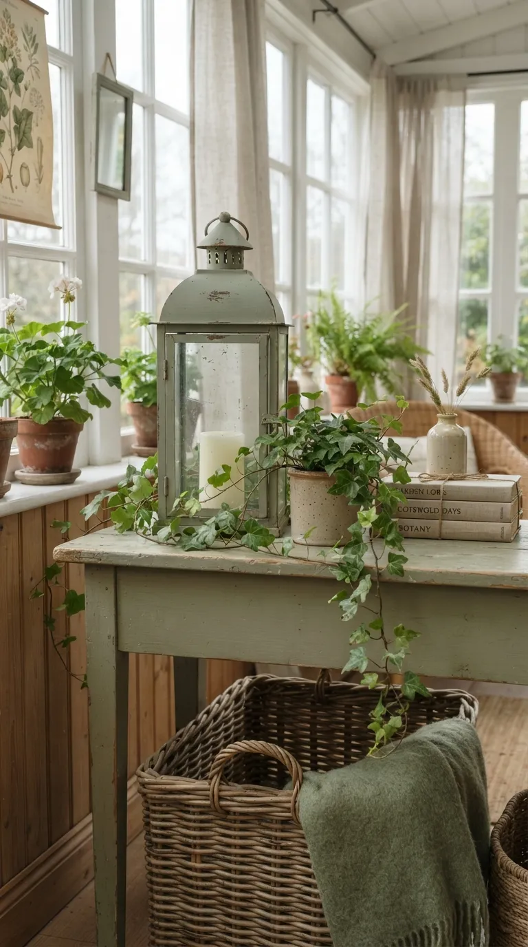 how to decorate a lantern with greenery Create a Cottage Lantern with Ivy