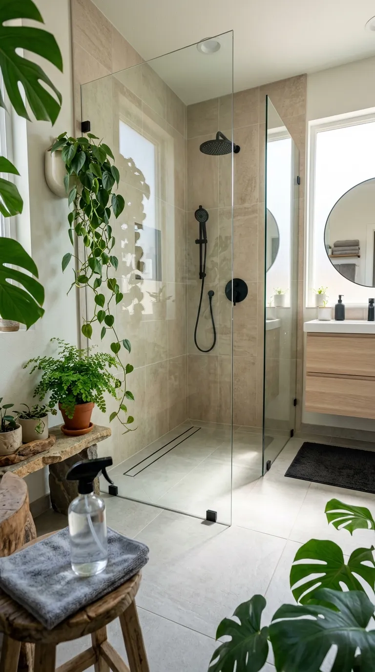 how to keep shower plants alive Clean the Shower Area