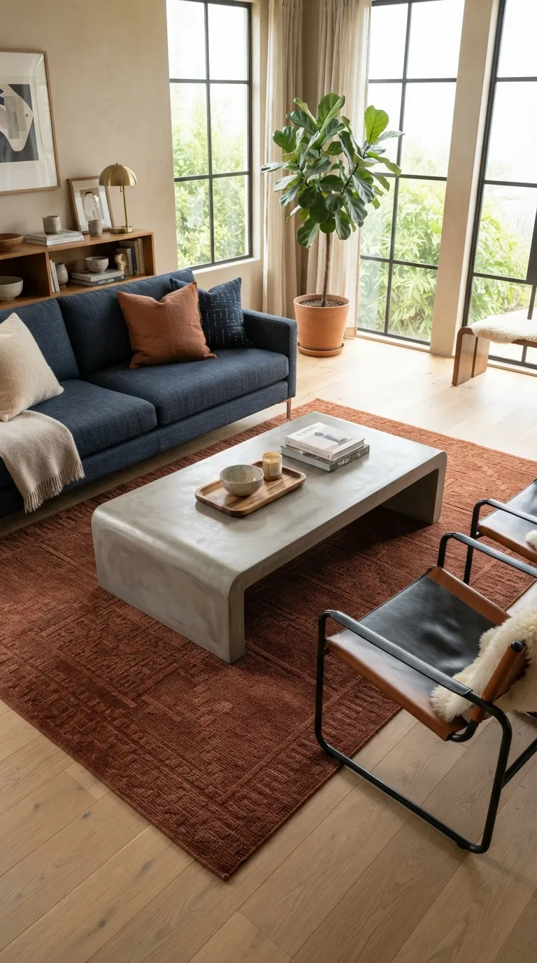 industrial living Concrete Coffee Tables