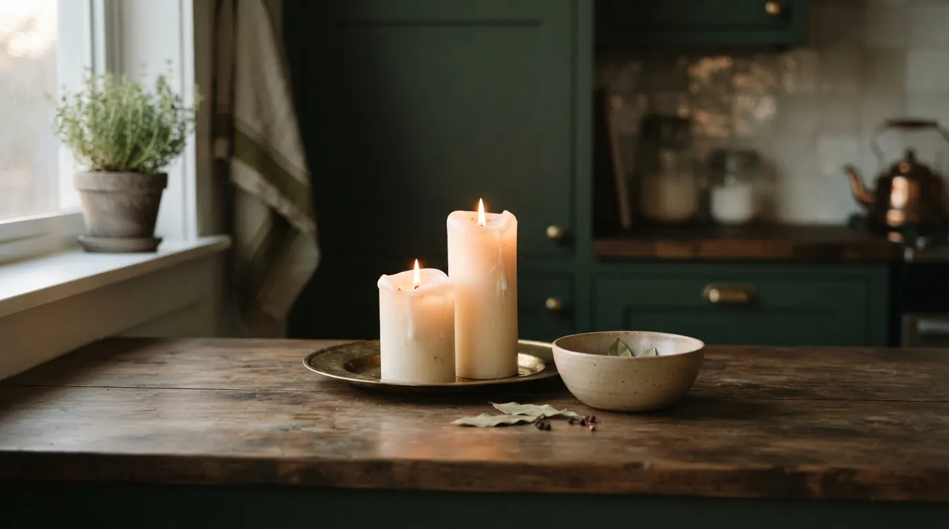 kitchen counter decor ideas on a budget Candle Corner
