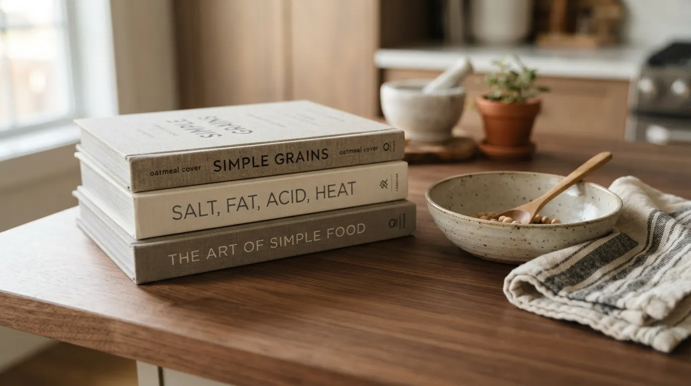 kitchen counter decor ideas on a budget Cookbook Display Stack