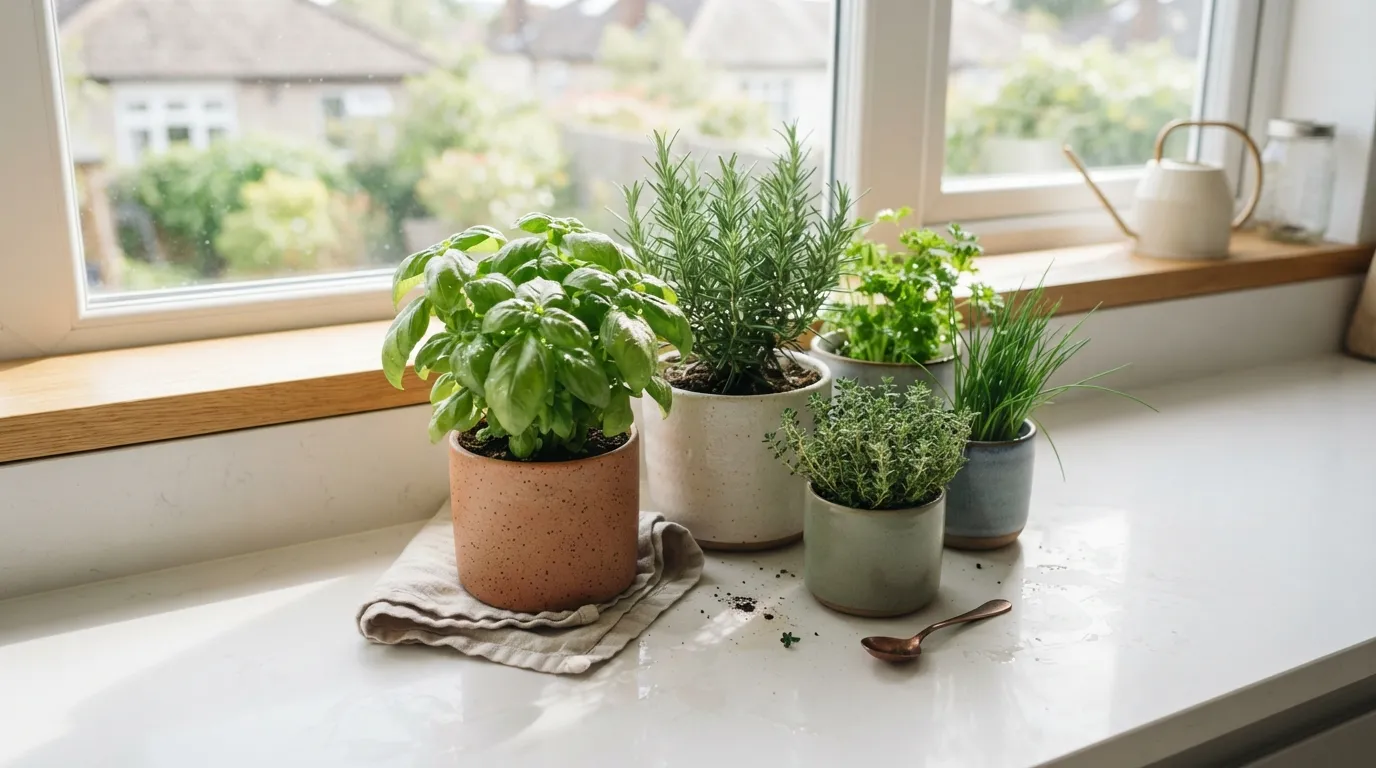 kitchen counter decor ideas on a budget Small Herb Garden