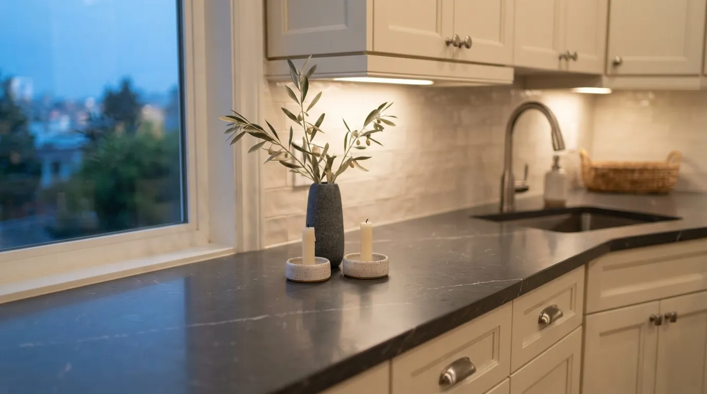 kitchen counter decorating ideas for small spaces Minimal Candle Pair
