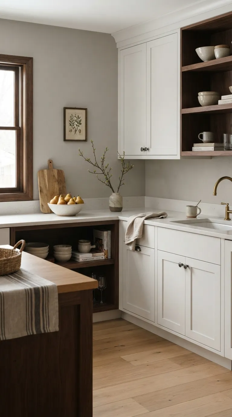 kitchen paint color ideas for walls Soft Gray Walls for a Clean Cozy Look