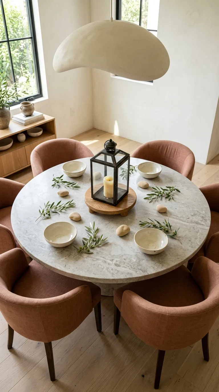 lantern centerpiece ideas for dining table Use Lanterns on a Round Dining Table