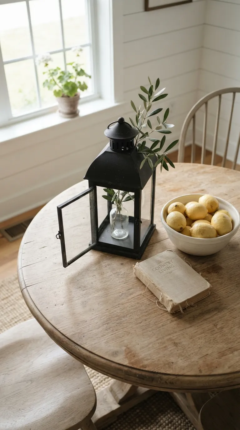 lantern decorating ideas on a budget Style It With a Few Greenery Clippings