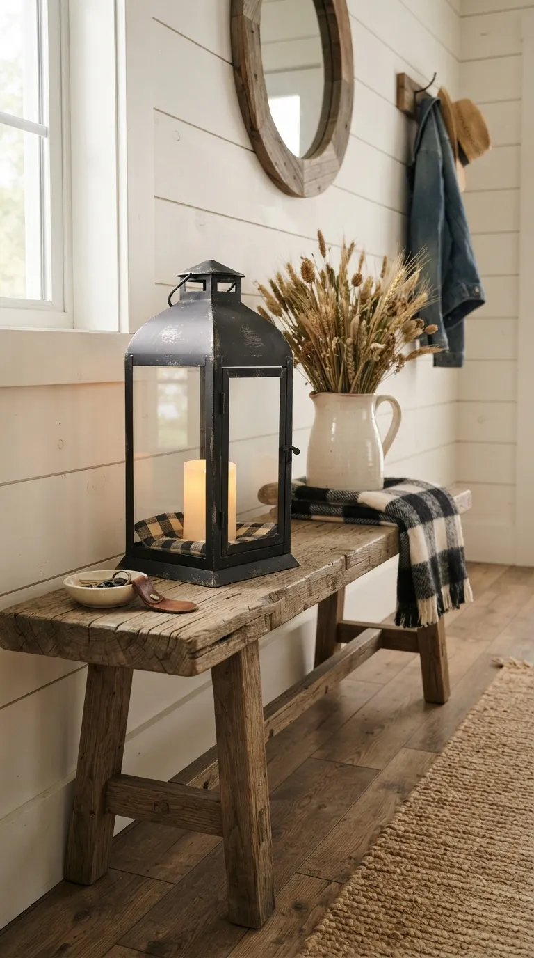 lantern decorating ideas on a budget Try a Farmhouse Lantern With Buffalo Check