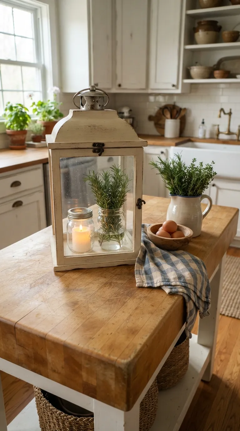 lantern decorating ideas on a budget Use Mason Jars Inside the Lantern