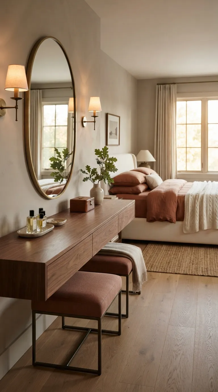 luxury bedroom decor ideas for couples Add a Shared Vanity or Dressing Area