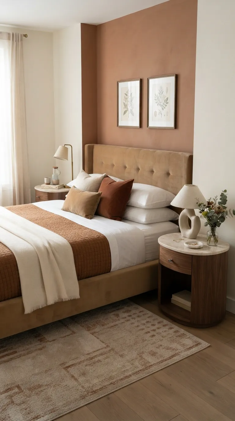 luxury bedroom decor ideas for couples Choose Matching Marble Bedside Tables