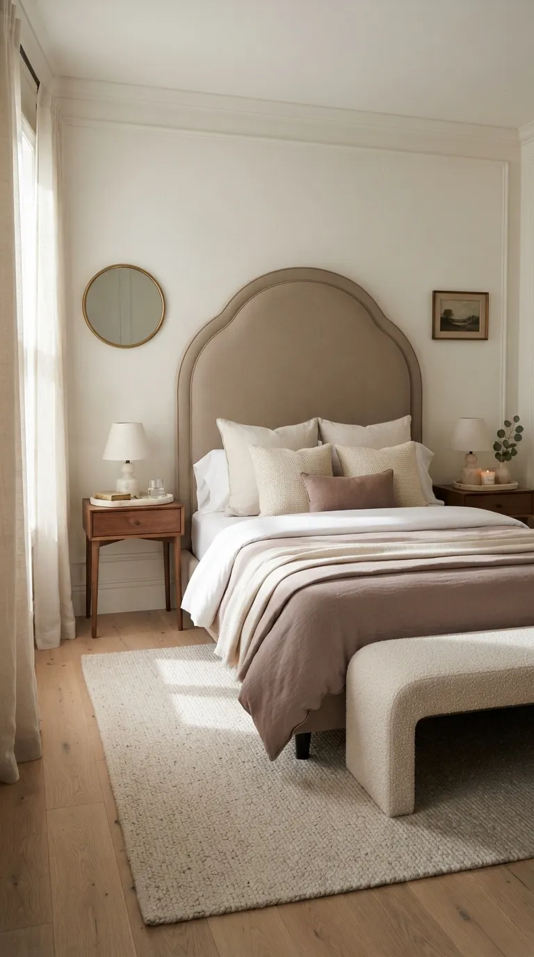 luxury bedroom decor ideas for couples Create a Soft Upholstered Bed Focal Point