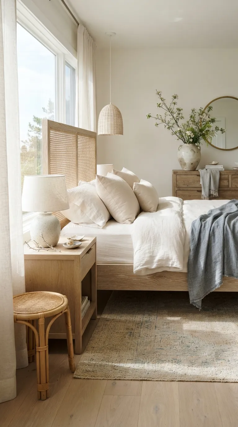 luxury bedroom ideas with a cozy aesthetic Give the Bedroom a Soft Coastal Feel