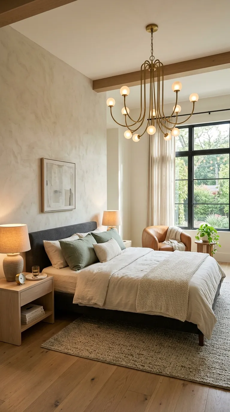 luxury master bedroom decor ideas Add a Statement Chandelier