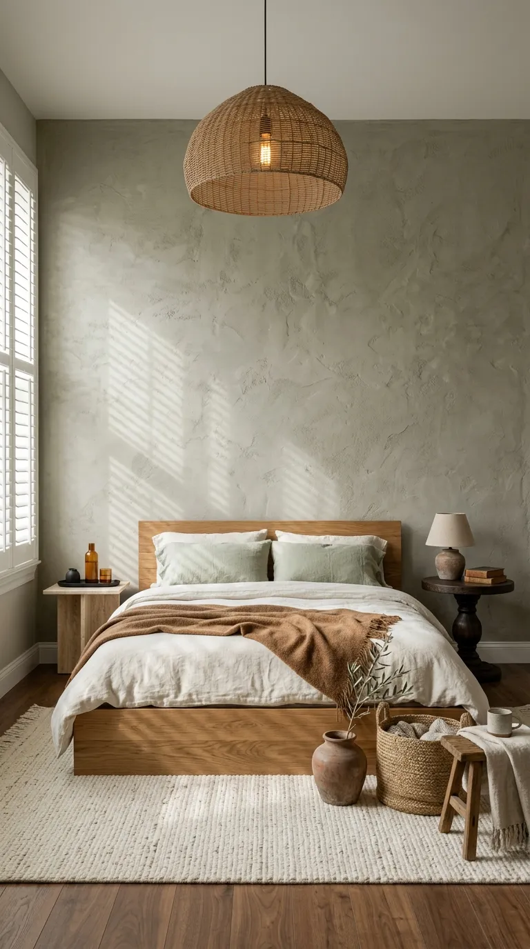 luxury master bedroom decor ideas Add a Textured Accent Wall