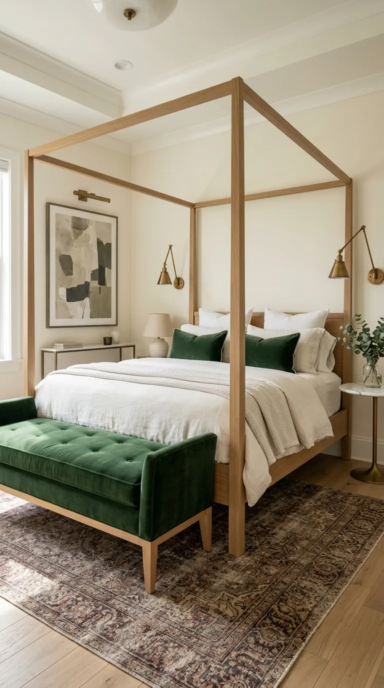luxury master bedroom decor ideas Bring in Rich Velvet Accents
