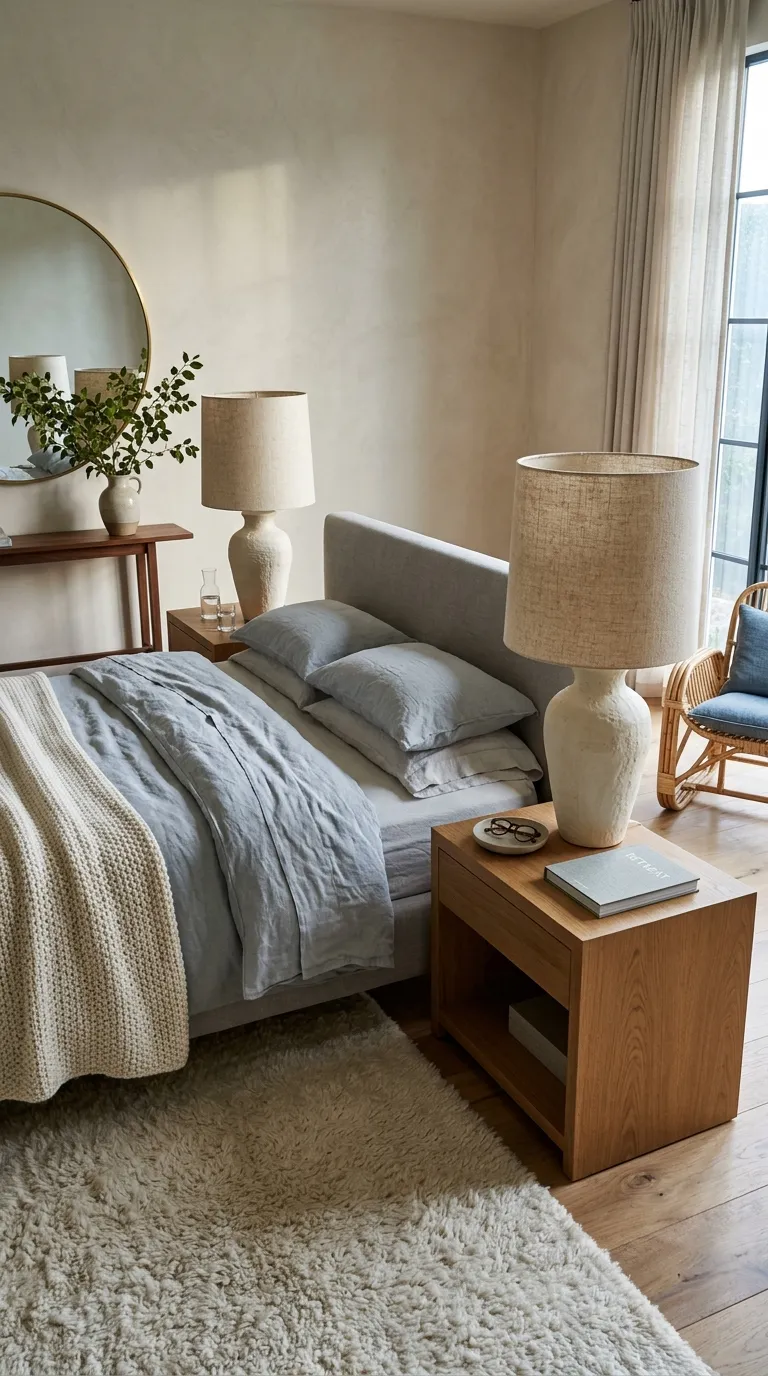 luxury master bedroom decor ideas Choose Oversized Bedside Lamps