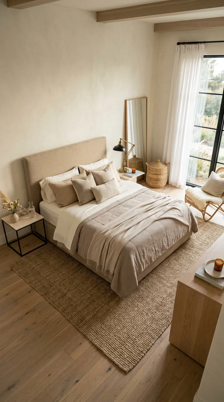luxury master bedroom decor ideas Layer Soft Neutrals for a Calm Retreat