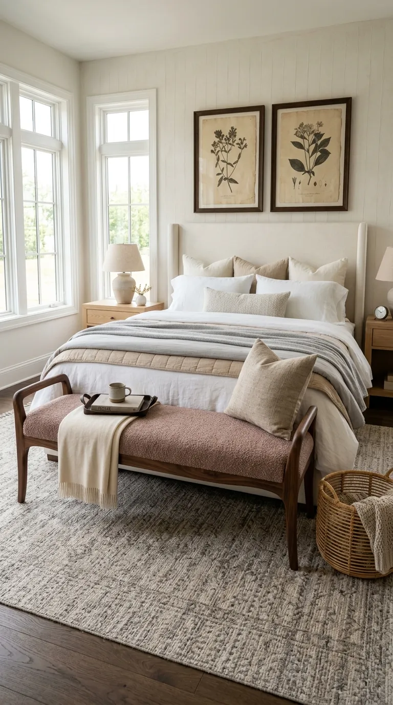 luxury master bedroom decor ideas Style a Luxurious Upholstered Bench