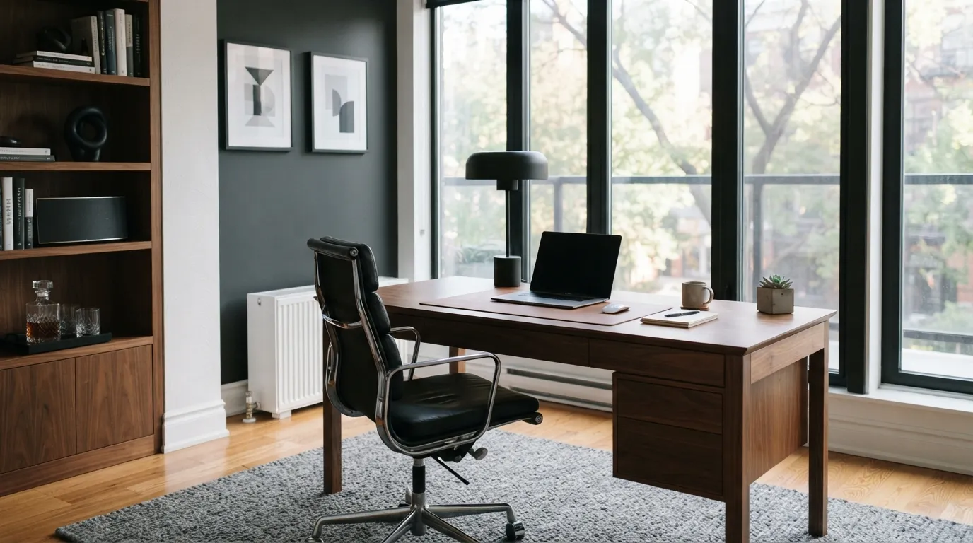 masculine home office ideas Monochrome Color Palette