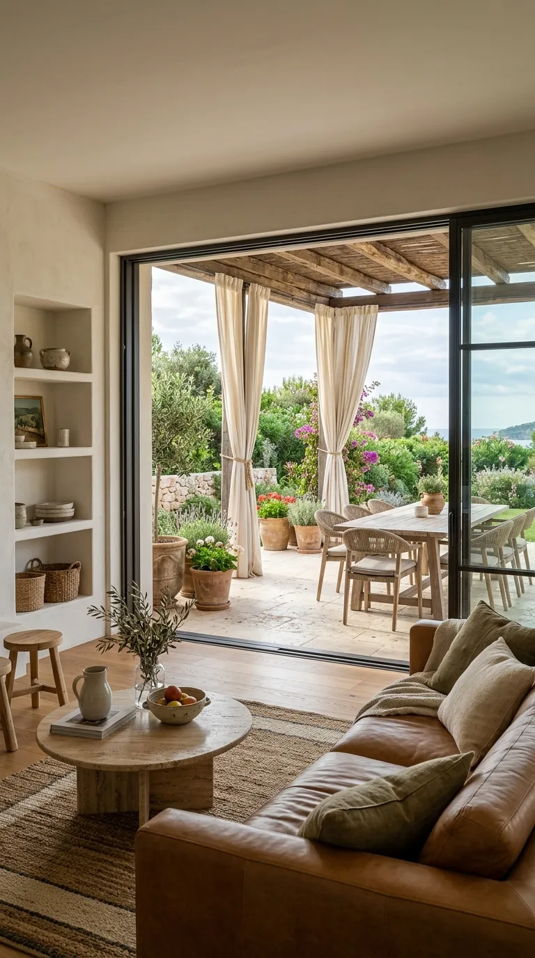 mediterranean homes Indoor Outdoor Lounge