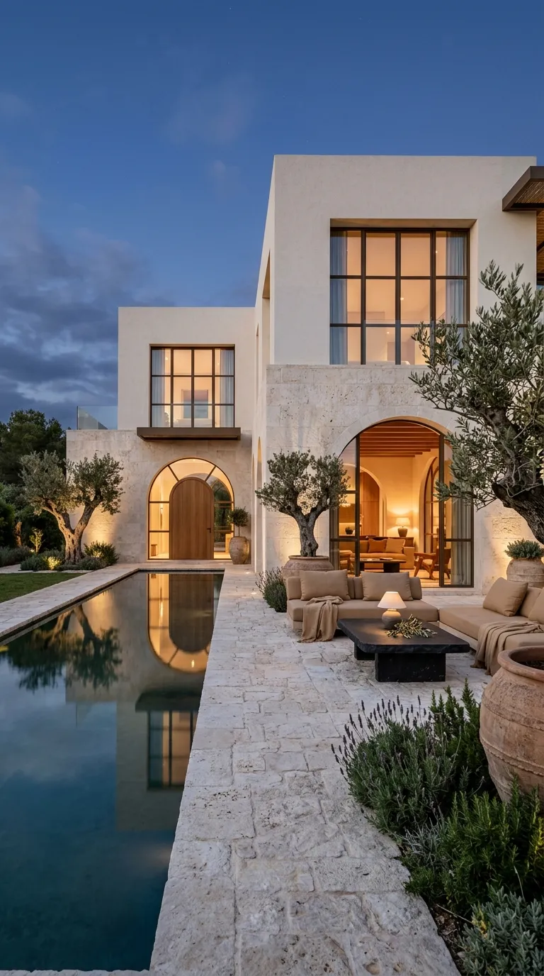 mediterranean homes Modern Villa Exterior