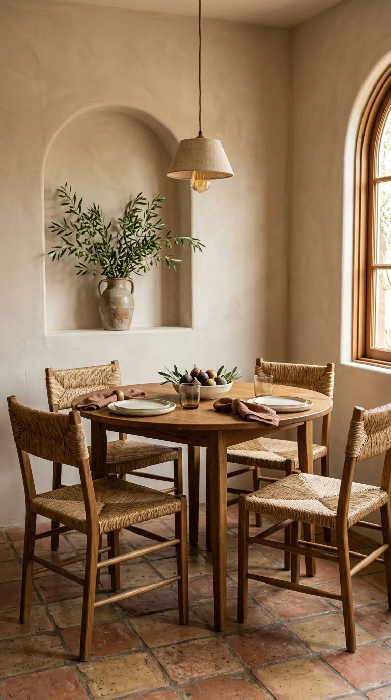 mediterranean homes Terracotta Dining Nook