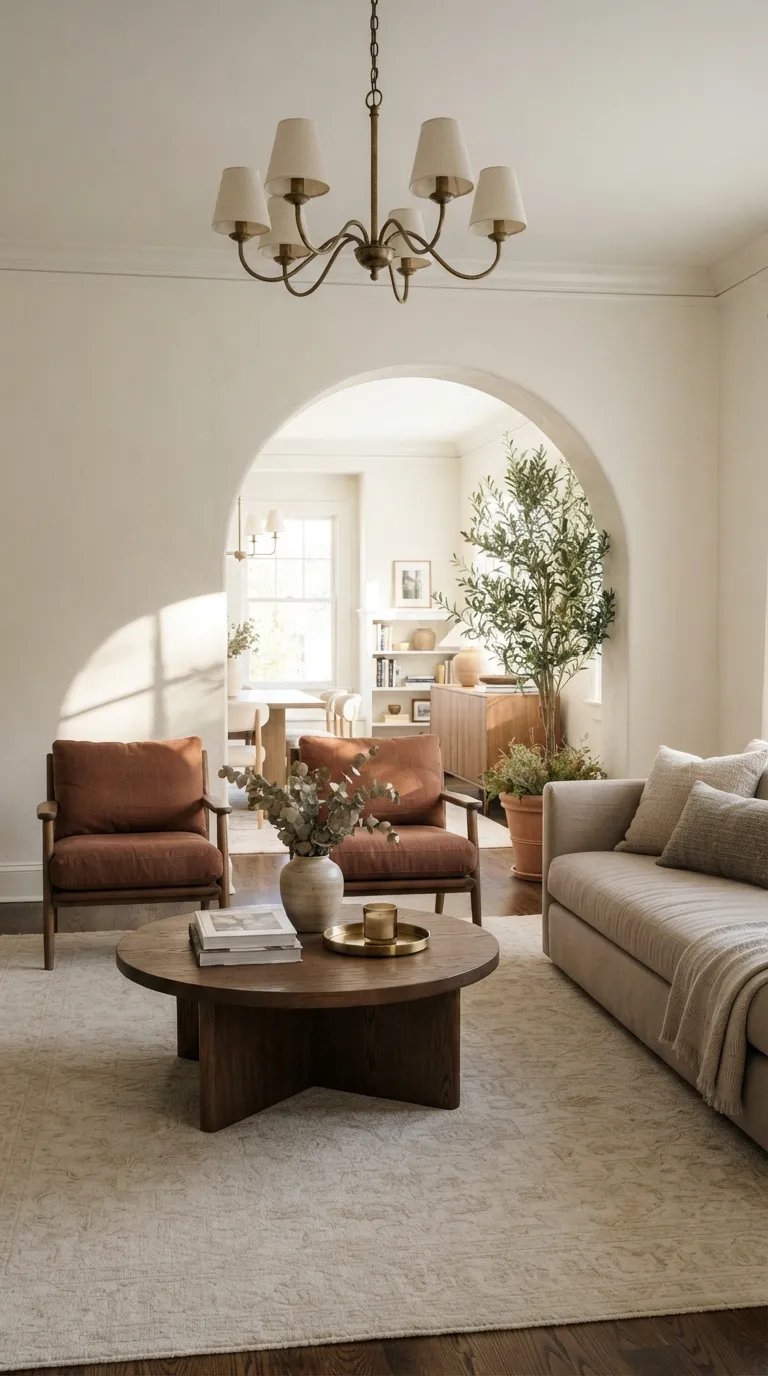 modern classic living room Arched Doorway Charm