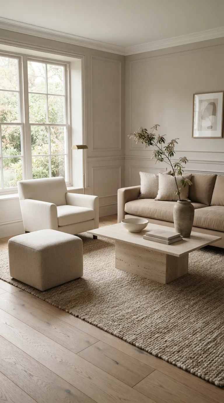 modern classic living room Quiet Neutral Styling